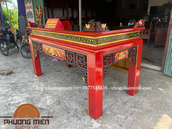 b&agrave;n thờ truyện sen sơn nam thếp v&agrave;ng 2m17