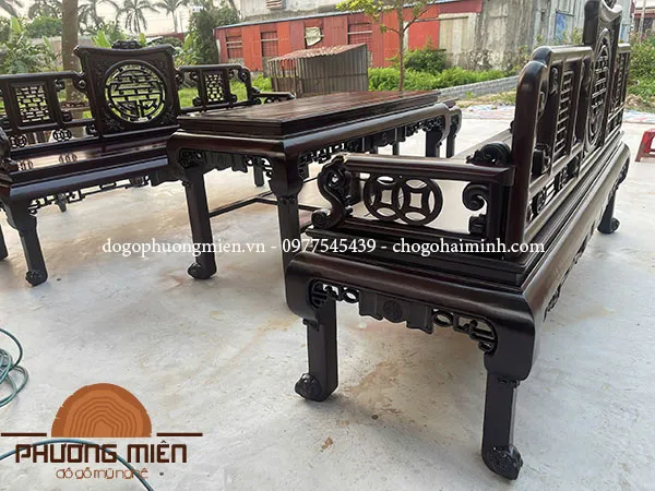 trường kỷ gỗ gụ Ph&uacute;c thọ