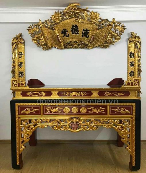 bàn thờ sơn son thiếp vàng