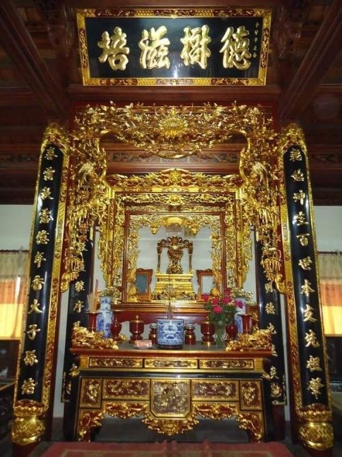 phong cách trang trí sập thờ tại Ninh Bình