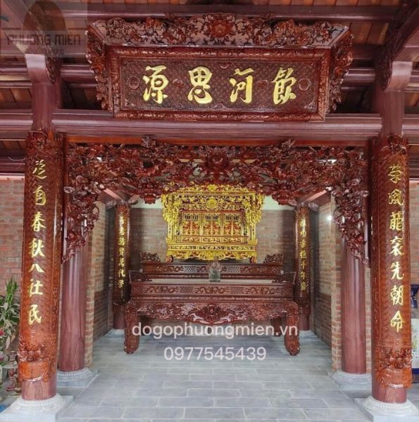 Mẫu thiết kế phòng thờ gỗ đẹp tại Ninh Bình