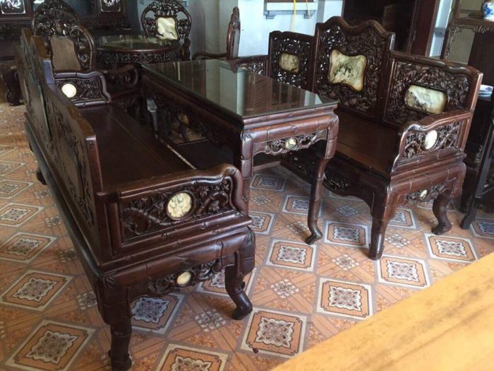  bàn ghế gỗ phòng khách đẹp tại Thái Nguyên