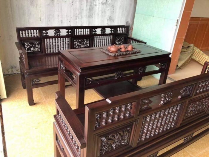  bàn ghế gỗ phòng khách đẹp tại Thái Nguyên