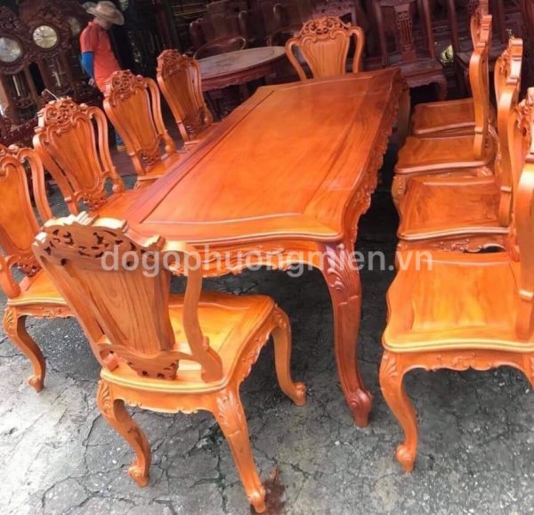 Mẫu bàn ghế ăn gỗ đẹp