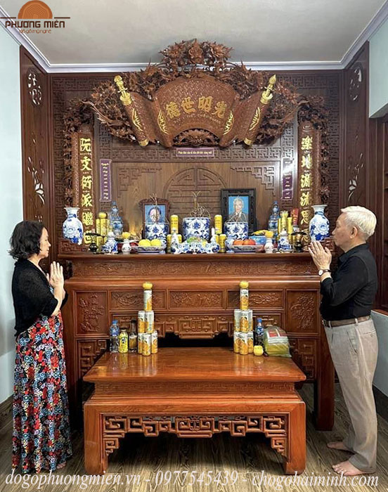 mẫu bàn thờ đẹp tại Hà Nội.