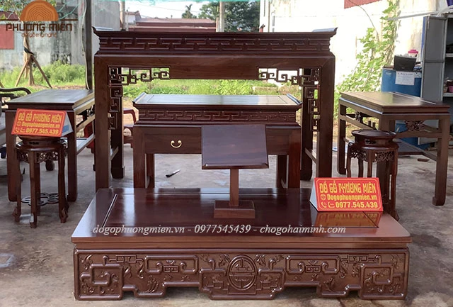 bàn thờ truyện gỗ đẹp chuẩn phong thuỷ